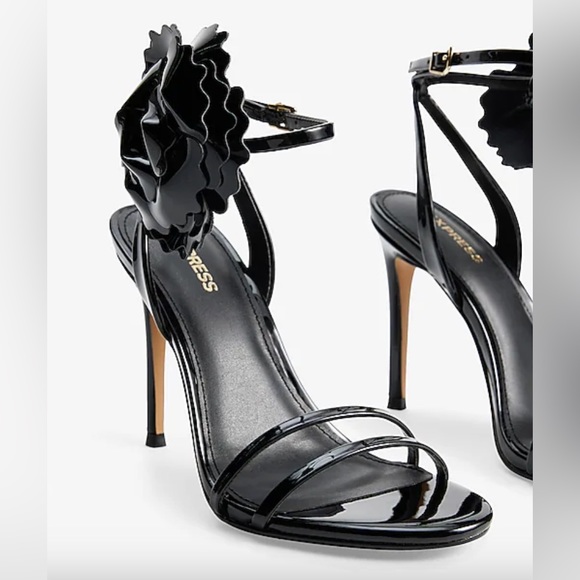 Express Flower Double Strap High Heeled Sandals - NWT - Picture 2 of 2